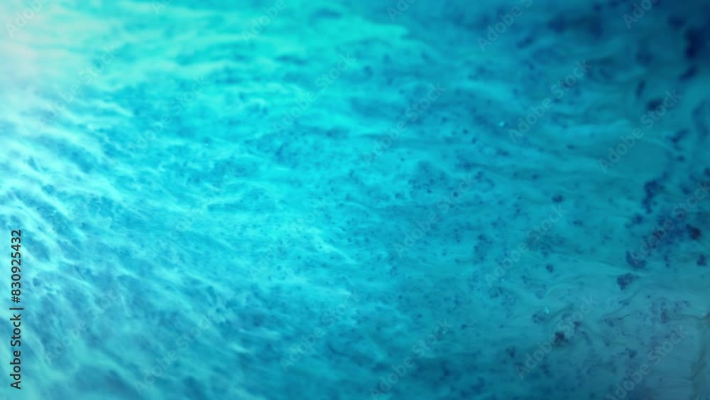 Aufkleber blue ink swirling gracefully in water creating mesmerizing abstract patterns and textures