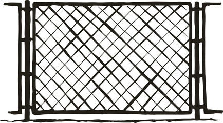 Fence. Vector drawing