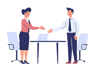 Fototapeta premium business people shaking hands