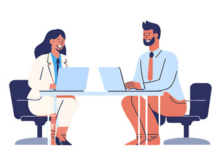 business people working together