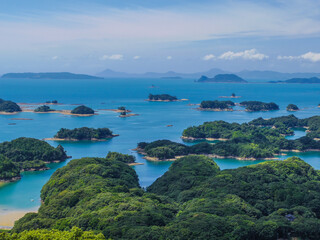 Naklejka premium 【長崎県】佐世保市の九十九島・展海峰