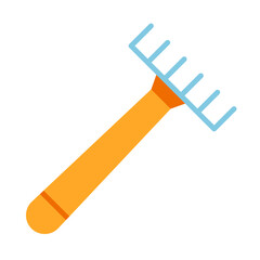 Rake Flat Icon Design