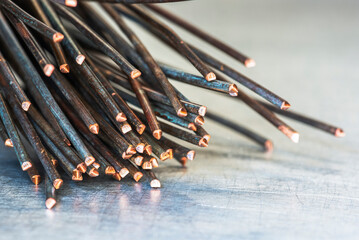 Copper wire non-ferrous metals, raw material for energy industrial