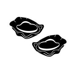 Seafood silhouettes flat illustration. Marine animal shapes. Underwater world. Biodiversity. Abstract shapes 