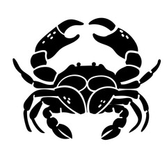 Seafood silhouettes flat illustration. Marine animal shapes. Underwater world. Biodiversity. Abstract shapes 