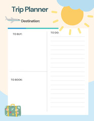 Fun Trip Planner KDP Template