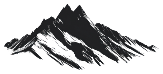 PNG Mountain silhouette clip art drawing nature sketch.