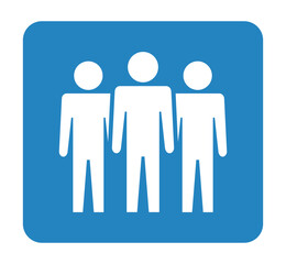 Symbol, ikona ludzi. Plik wektorowy.