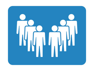 Symbol, ikona ludzi. Plik wektorowy.