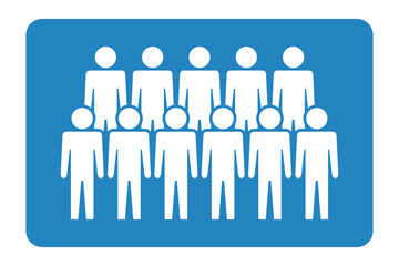 Symbol, ikona ludzi. Plik wektorowy.