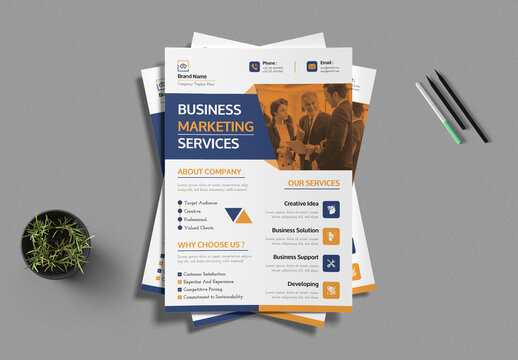 Business Marketing Services Flyer Template