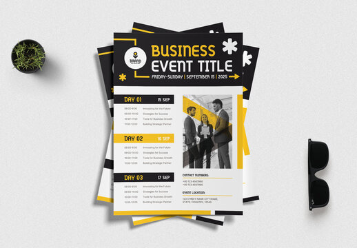 Event Schedule Flyer