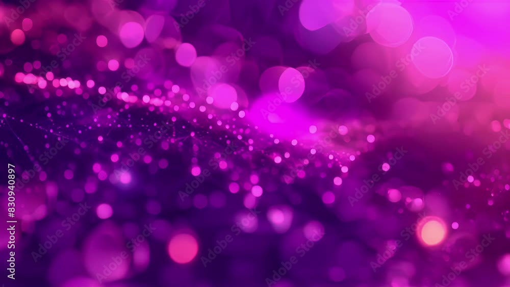 Poster vibrant ribbons of purples and pinks weave through the sky mirroring the interconnectedness of trans