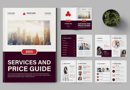 Services And Pricing Guide Template