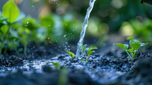 The Surreal Elixir: A Pipe Lavishing Life to the Earth