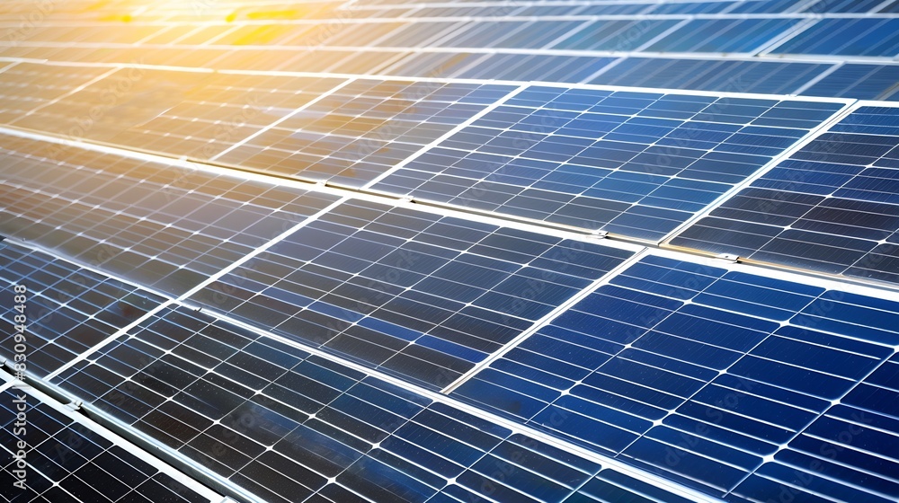 Poster the solar farmsolar panel with engineers check the operation of the system alternative energy to con