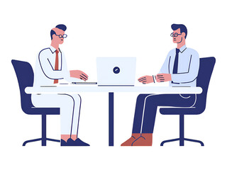 businessman working on laptop