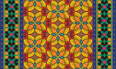 African ethnic native pattern.Traditional kente,ankara,kitenge,chitenge,capulana african wax print fabric pattern.Abstract vector motif pattern.For fabric,clothing,blanket,carpet,woven,wrap,decoration