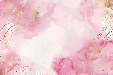 Pink water color background. Created with Ai