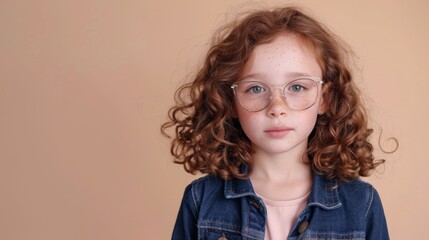 The girl with glasses