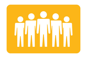 Symbol, ikona ludzi. Plik wektorowy.