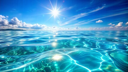 Crystal Blue Water Blur: A bright blue blurred background that mimics the look of crystal clear water.
