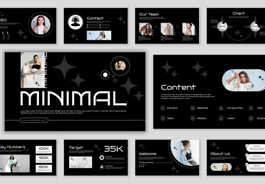Minimal Black Business Presentation