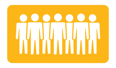 Symbol, ikona ludzi. Plik wektorowy. © robert6666