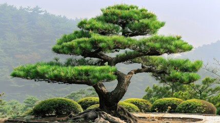 The pine tree possesses an attractive appearance