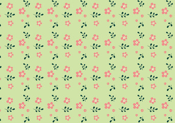 グリーンの上の花の壁紙