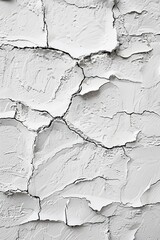 Obraz premium White Cracked Paper Texture Background.