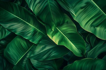 Tropical Leaf Texture Background