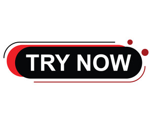 Try Now Text In Red Rectangle Shape For Information 