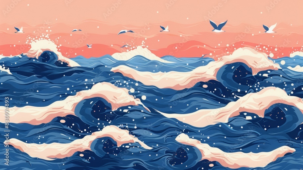 Poster Colorful gradient fluid flow shape background, abstract background with the colorful mesh color and geometric shape, modern background in gradients color and liquid of the texture 