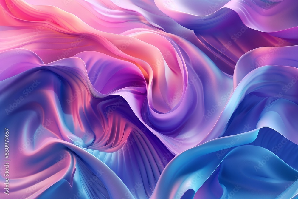 Canvas Prints abstract colorful 3d background by generative ai