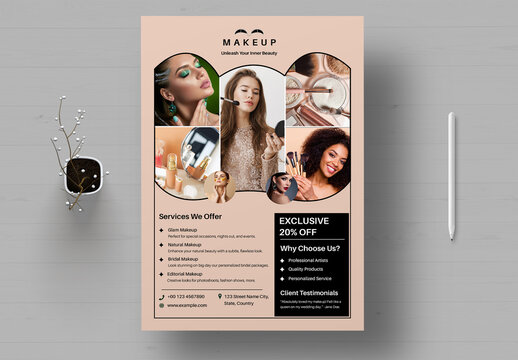 Makeup Flyer Template