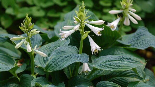Hosta sieboldii is the flower of the plantain lily