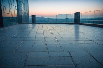 Fototapeta premium sunset over the city