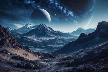 sunrise in the mountains