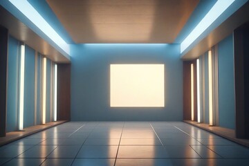 Obraz premium empty room with a window