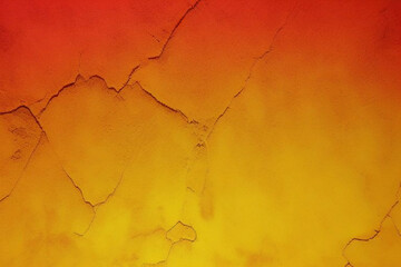 Obraz premium abstract watercolor background paper design of bright color splashes in yellow red warm color and blue orange gold, modern art painted canvas of old faded vintage grunge background