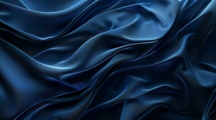 Fototapeta premium A blue fabric with a wave pattern
