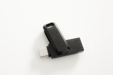 White Background USB Flash Drive mockup