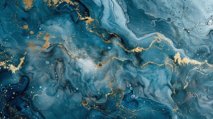 Blue background marble abstract texture pattern gold watercolor gray white dark paint green luxury. Background silver blue marble ombre wall color canvas fluid ink gradient water concrete wash art.