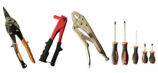 Tool Set Isolated on White Background