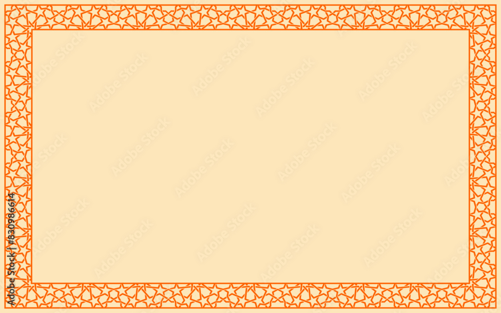 Poster colorful decorative frame border vector beautiful color ornamental simple minimal frame design