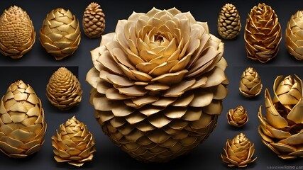golden ratio in nature of pinecones