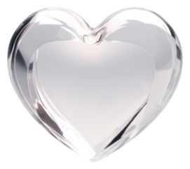 PNG  Heart glass jewelry circle.