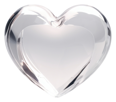 PNG  Heart glass jewelry circle.