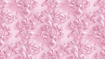 Fototapeta premium Vintage seamless pink pattern
